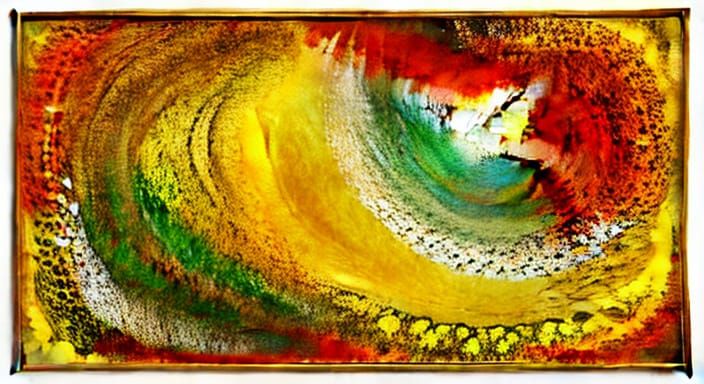 Vibrant Abstract Art in Earthy Tones