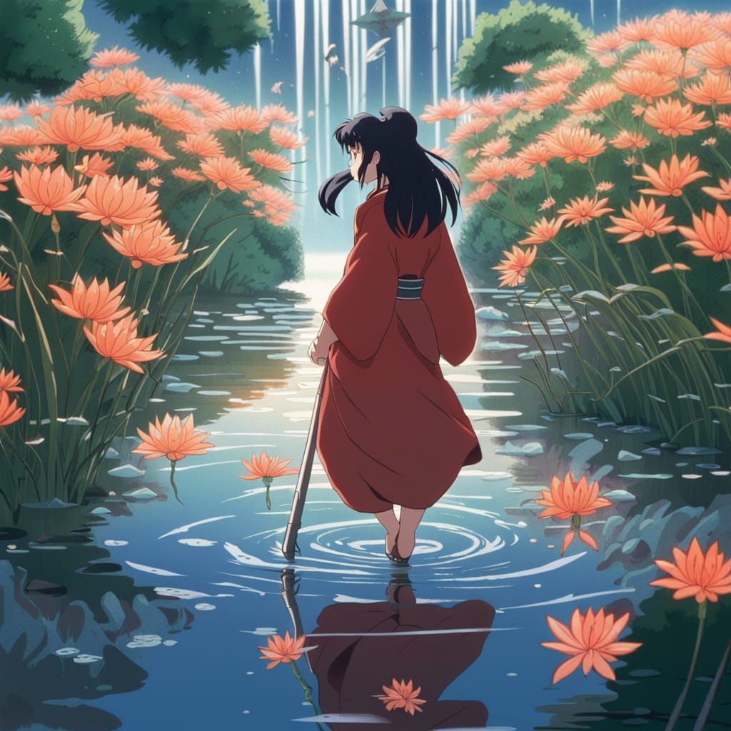 Kikiyo Walks on Water: Anime Key Visual