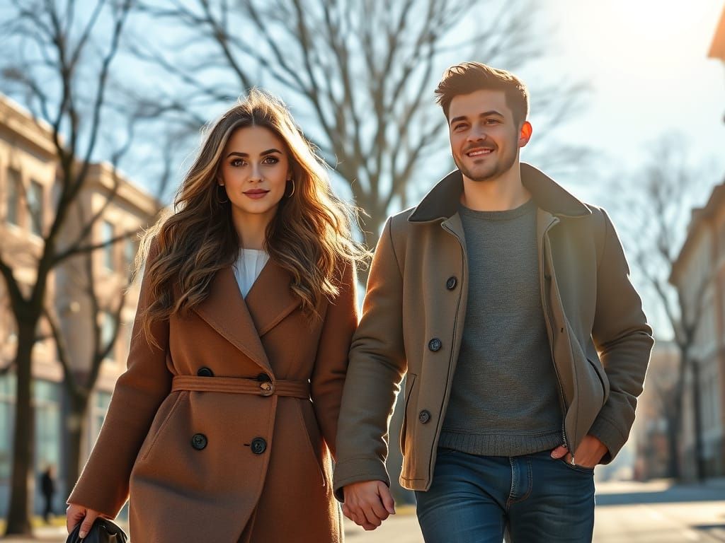 Springtime City Stroll in Elegant Style