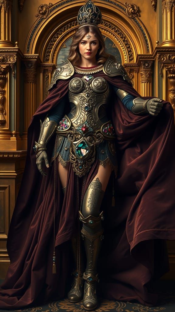 Goddess of Treasure Trove in Baroque Style