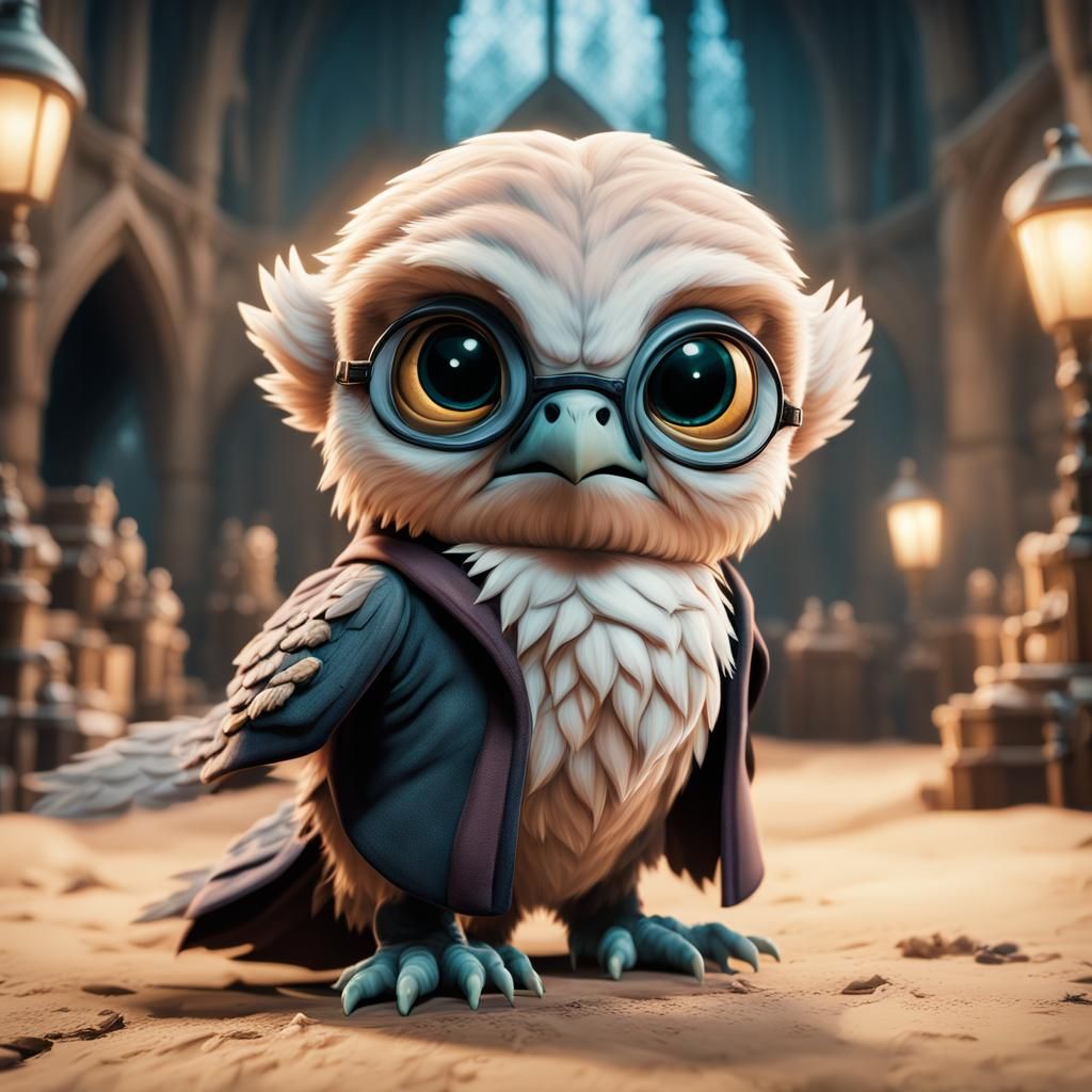 Cute Baby Harry Potter Cartoon Characters in Pastel