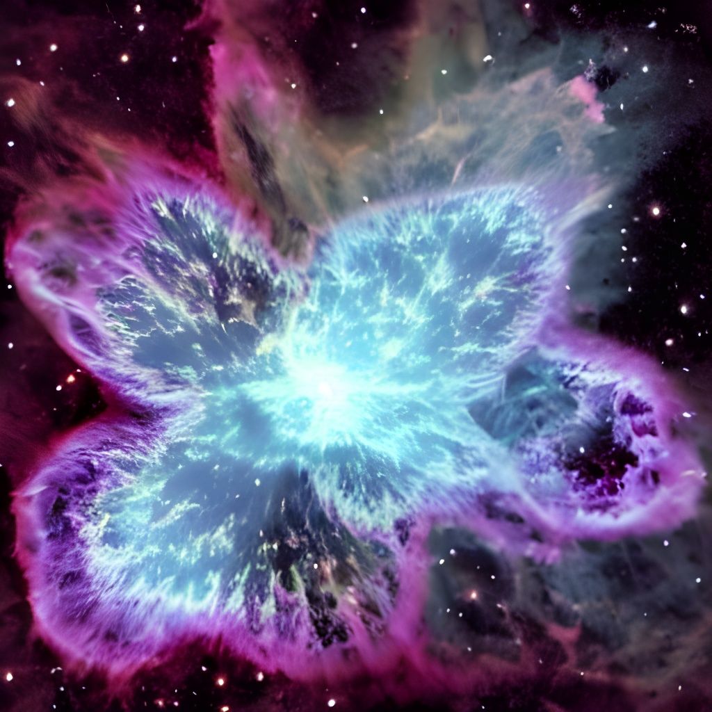 Blue and Purple Crab Nebula