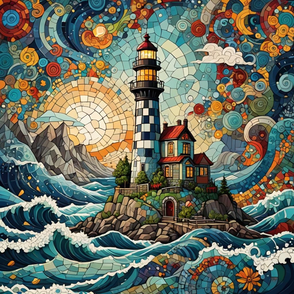 landscape of a mosaic