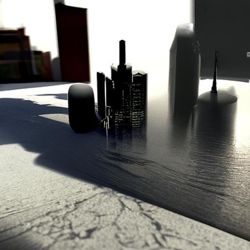Drifting Cityscape with 3D Shading