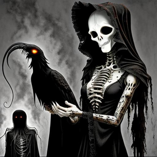 Ghosts Pondering AI: A Surreal Psychedelic Vision