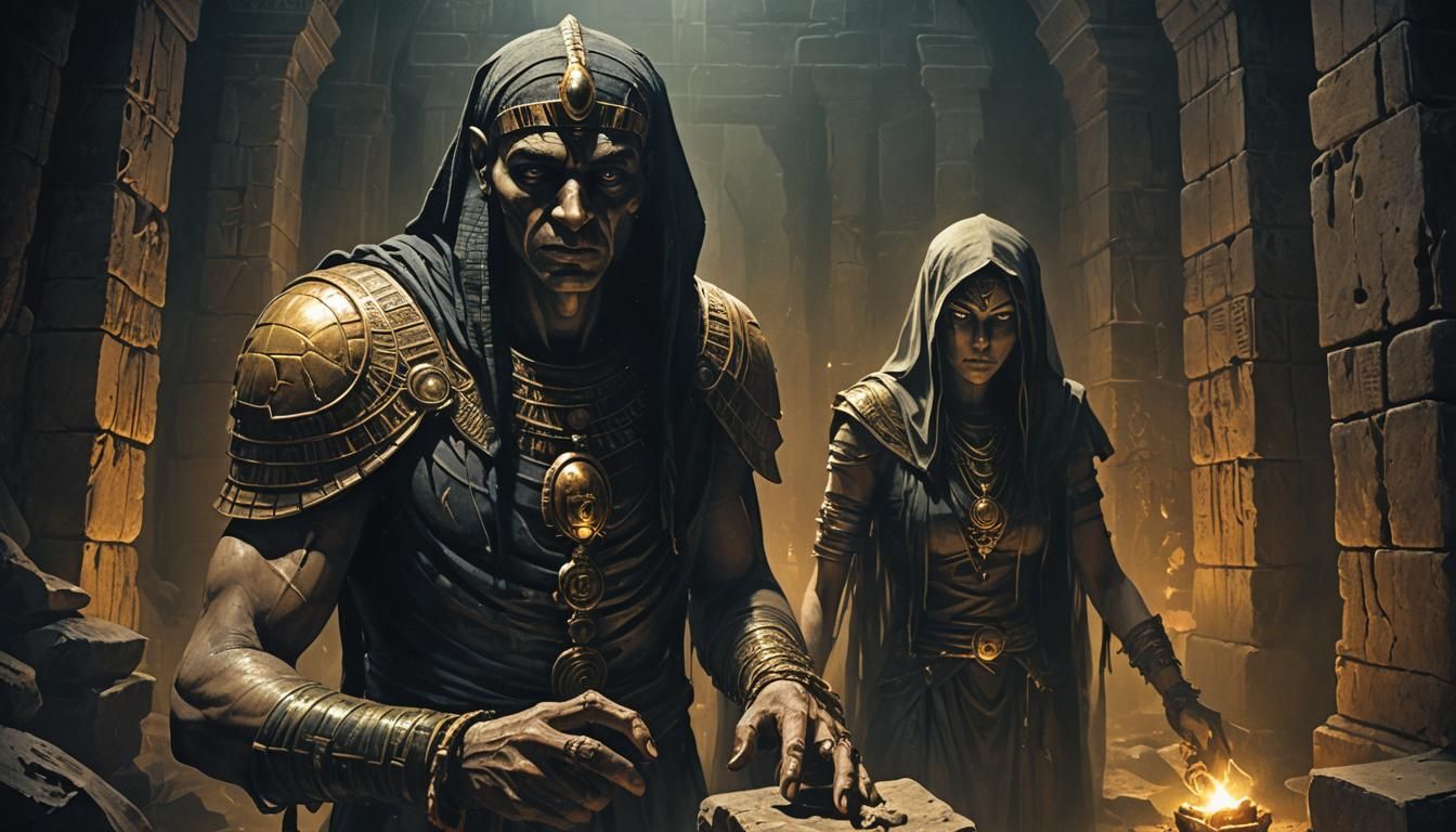 Eerie Pharaoh Emerges in Ancient Egyptian Tomb