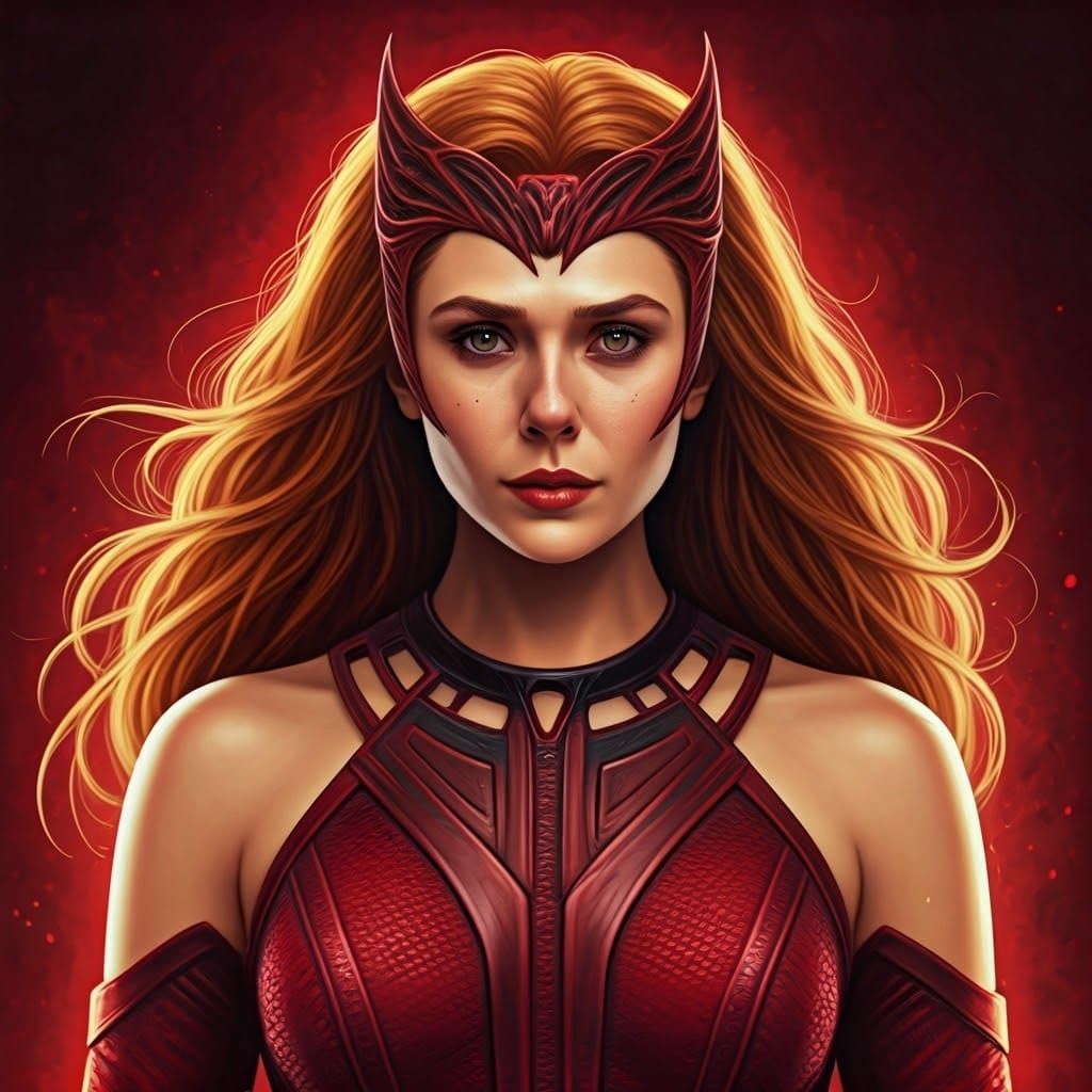 Scarlet Witch Comic Book Art