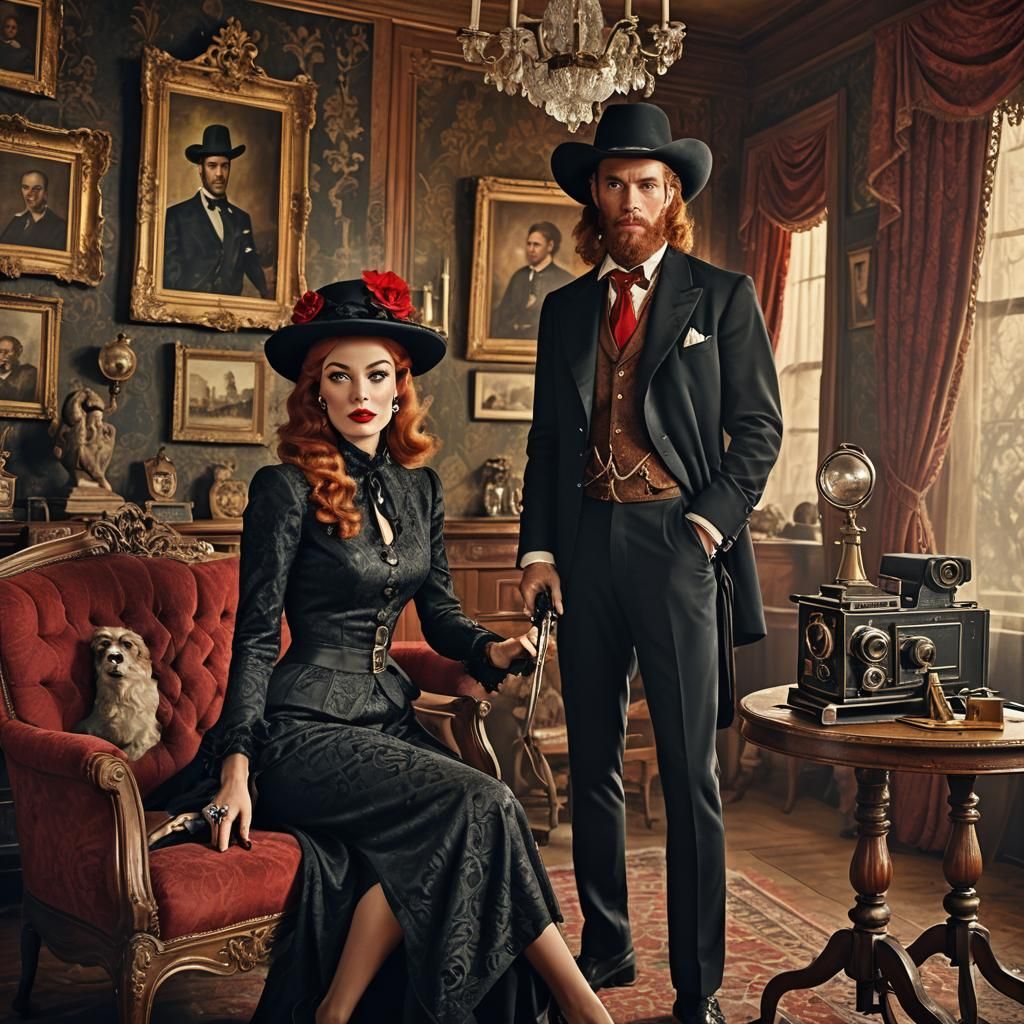 Hollywood Starlet in Baroque Fantasy Art