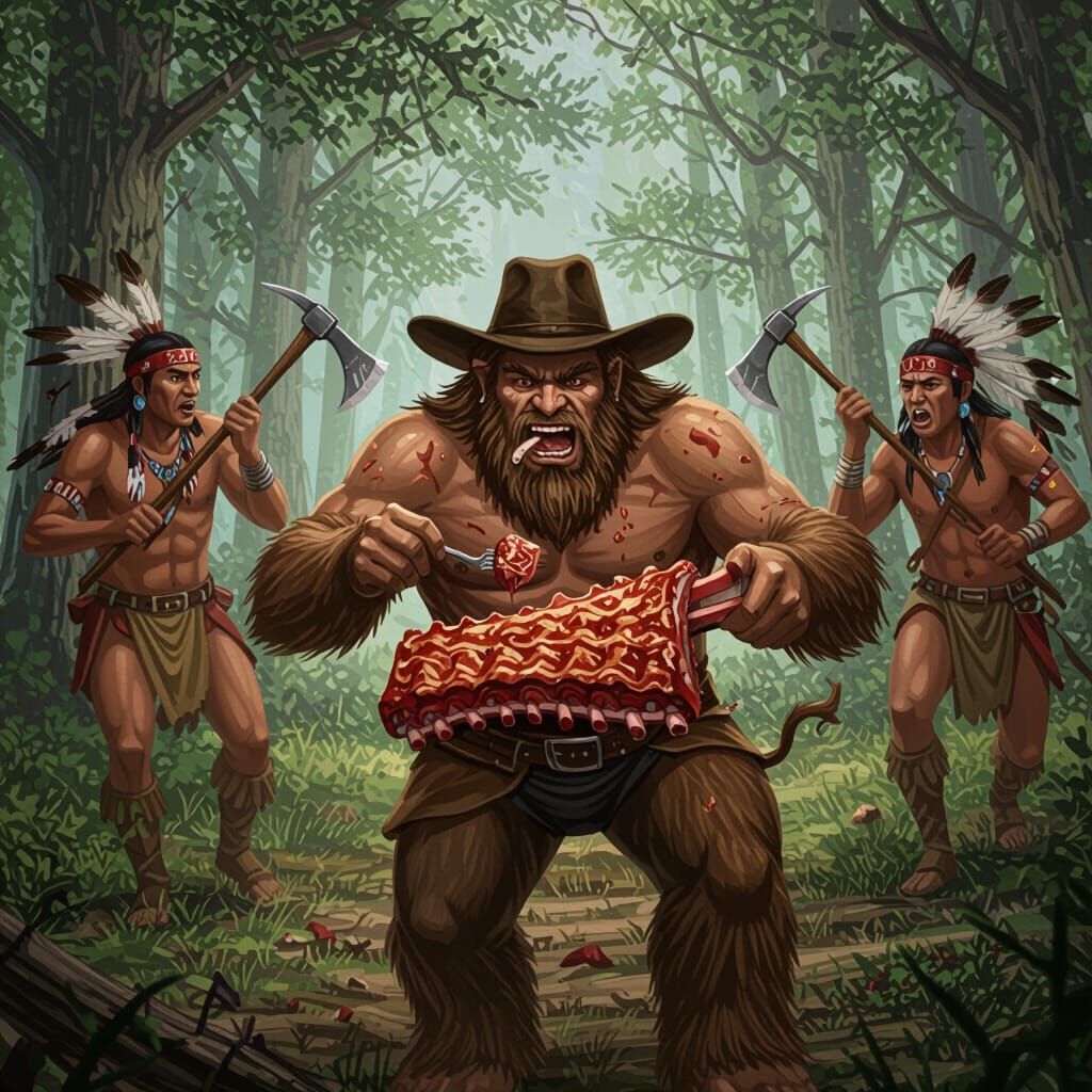 Big Foot Wallace's Wild Rib Feast in the Woods