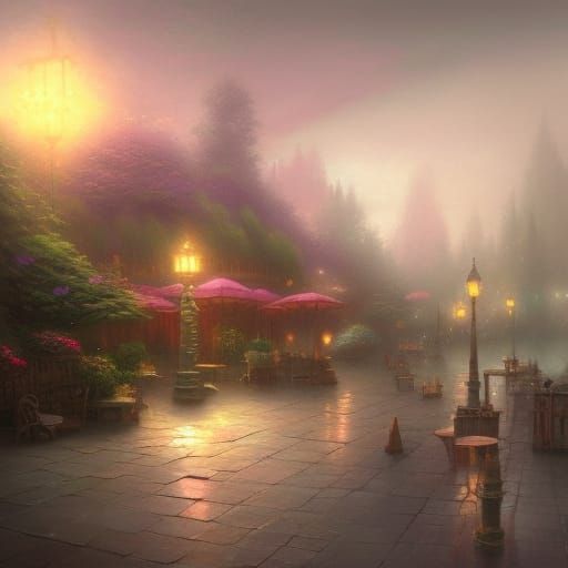 Ethereal Fairytale Cafe in Sinister Academic Style