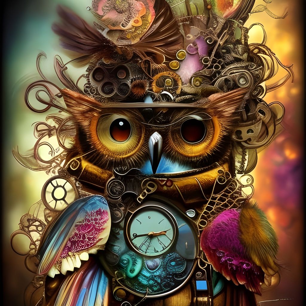 steampunk owl