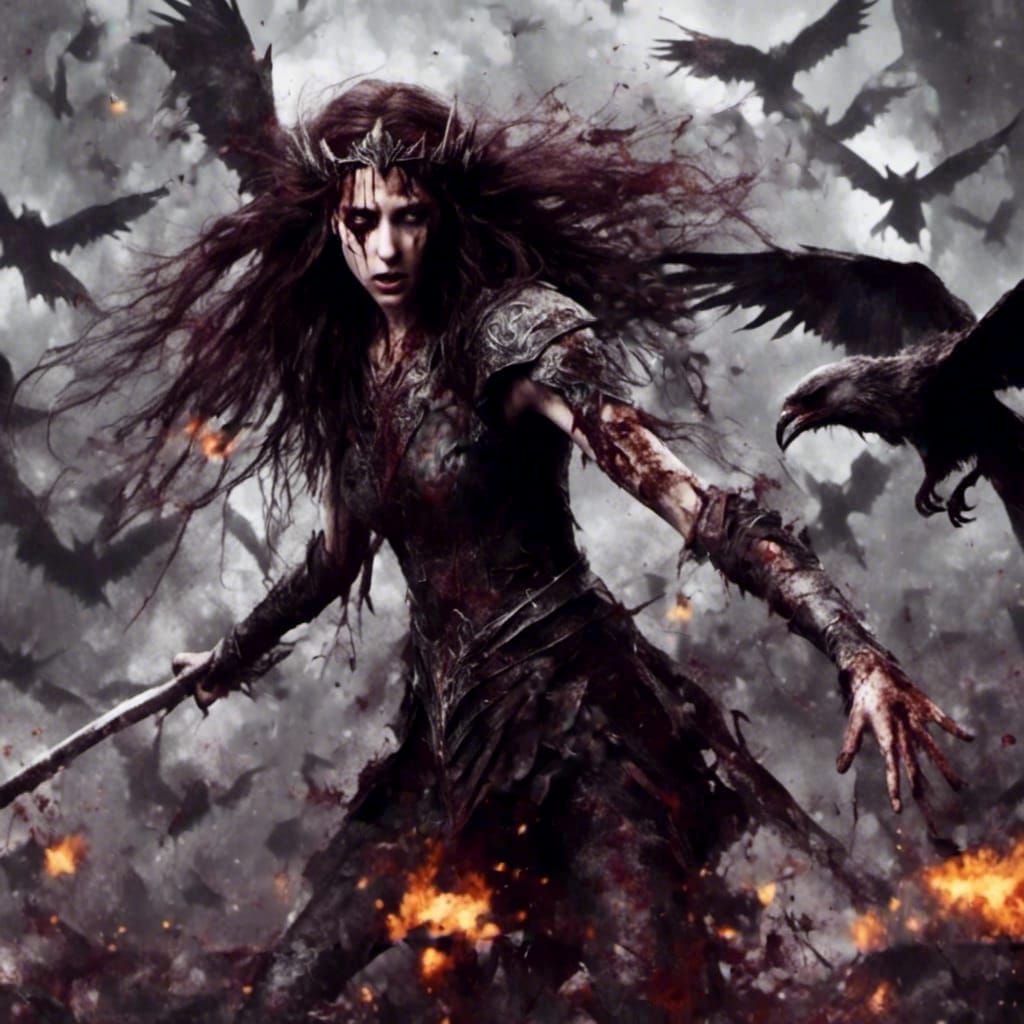 Diffused Embers Floating in Air