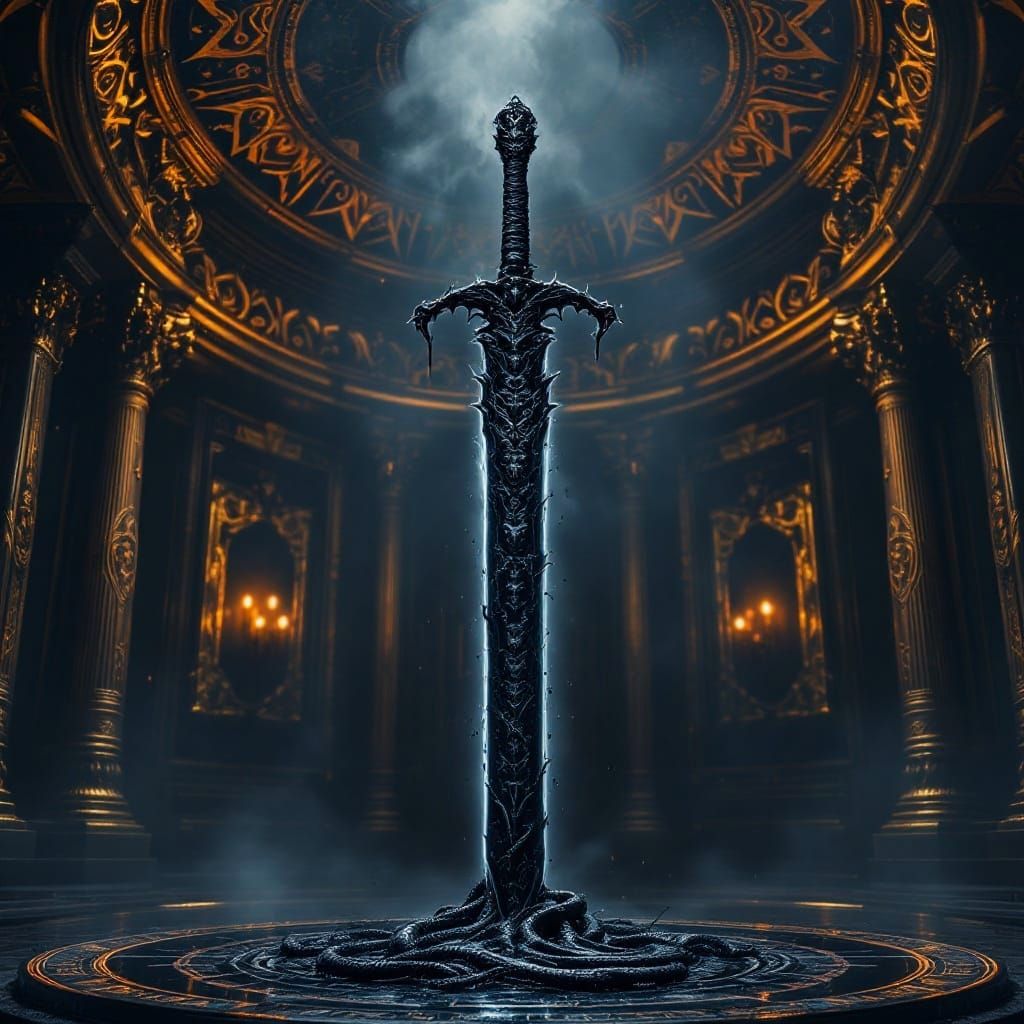 Ethereal Darkness Wields Ancient, Sinister Blade