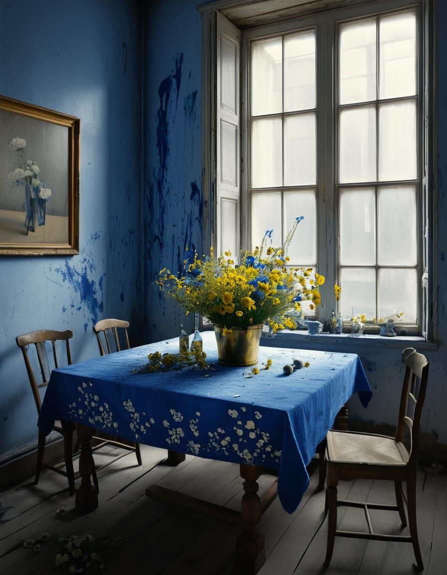 Hyperrealistic Still Life with Flowers in Magical Realism