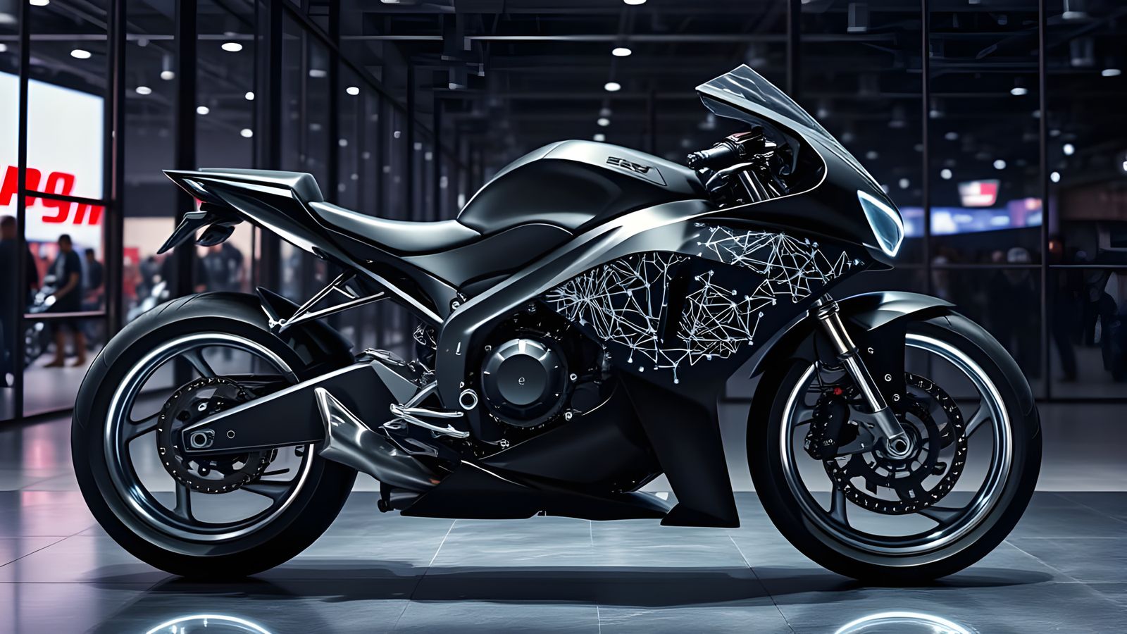 Electric Hyperbike Concept in Neon Dreams