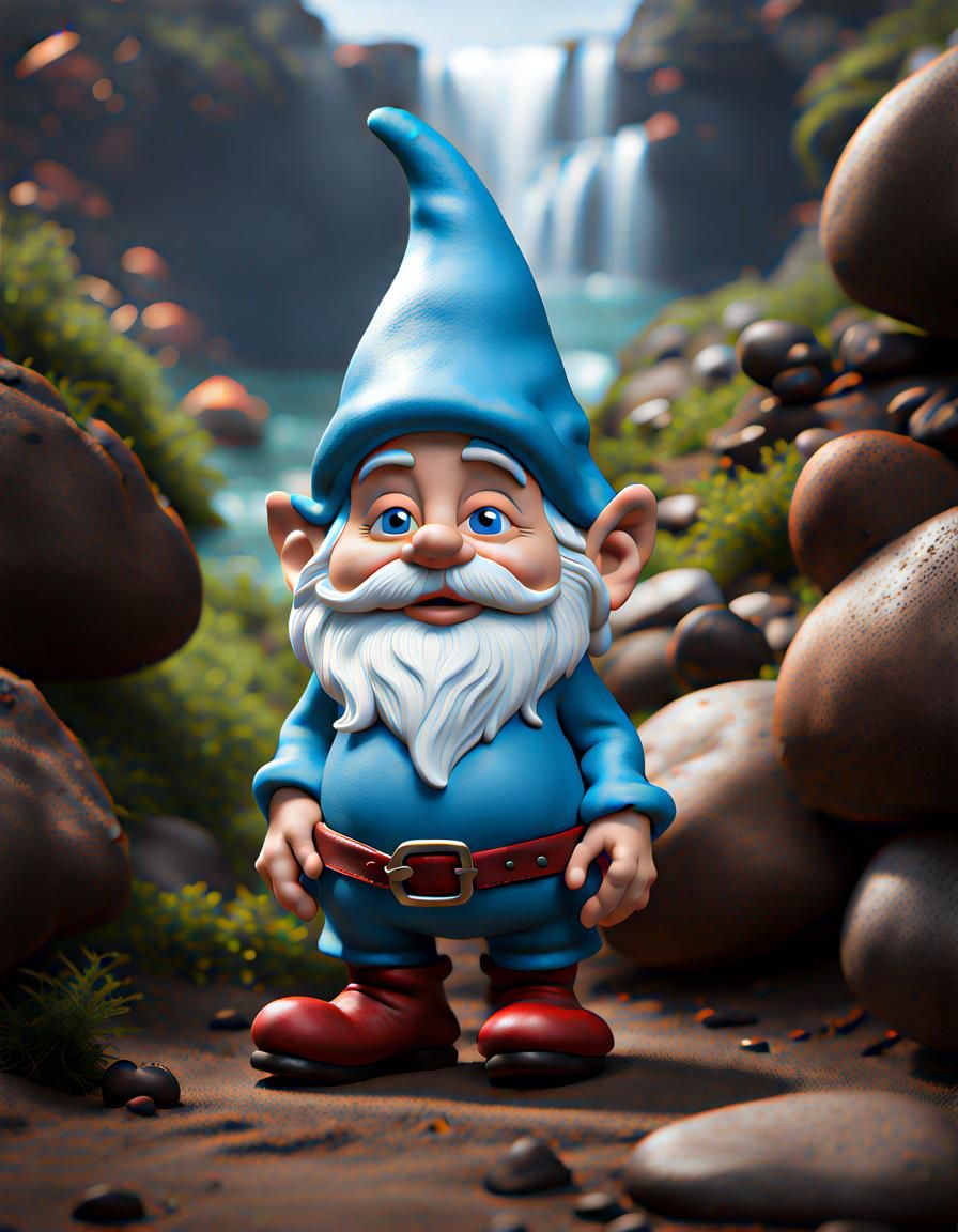Gnome Smurf Ariel: Photorealistic 64MP Portrait