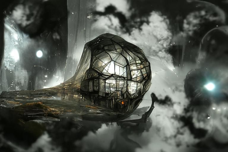 Abstract Inkblot Sphere Trending Online