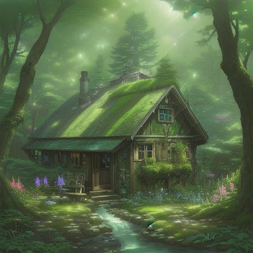 Whimsical Forest Cottage: Vintage Airplane Transformed into ...