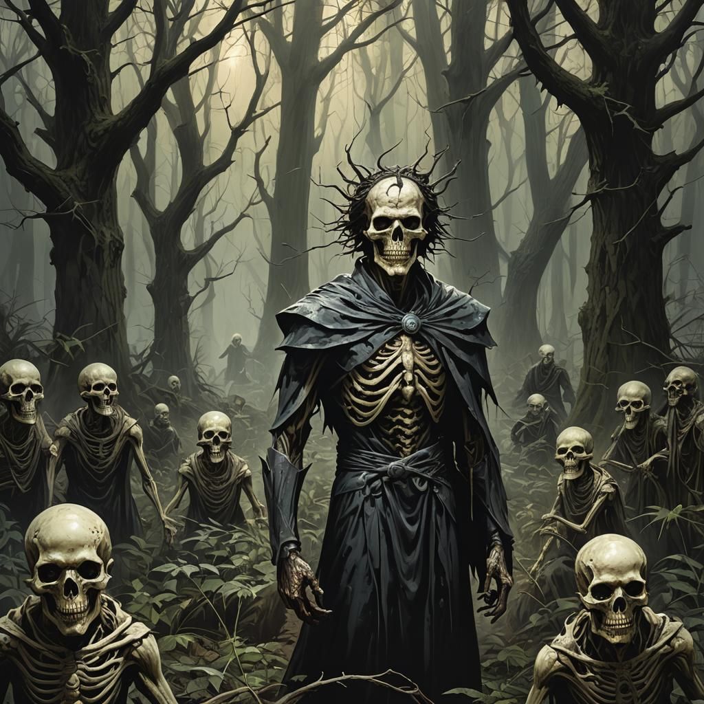 Sinister Forest Reincarnation, Fantasy Art Style