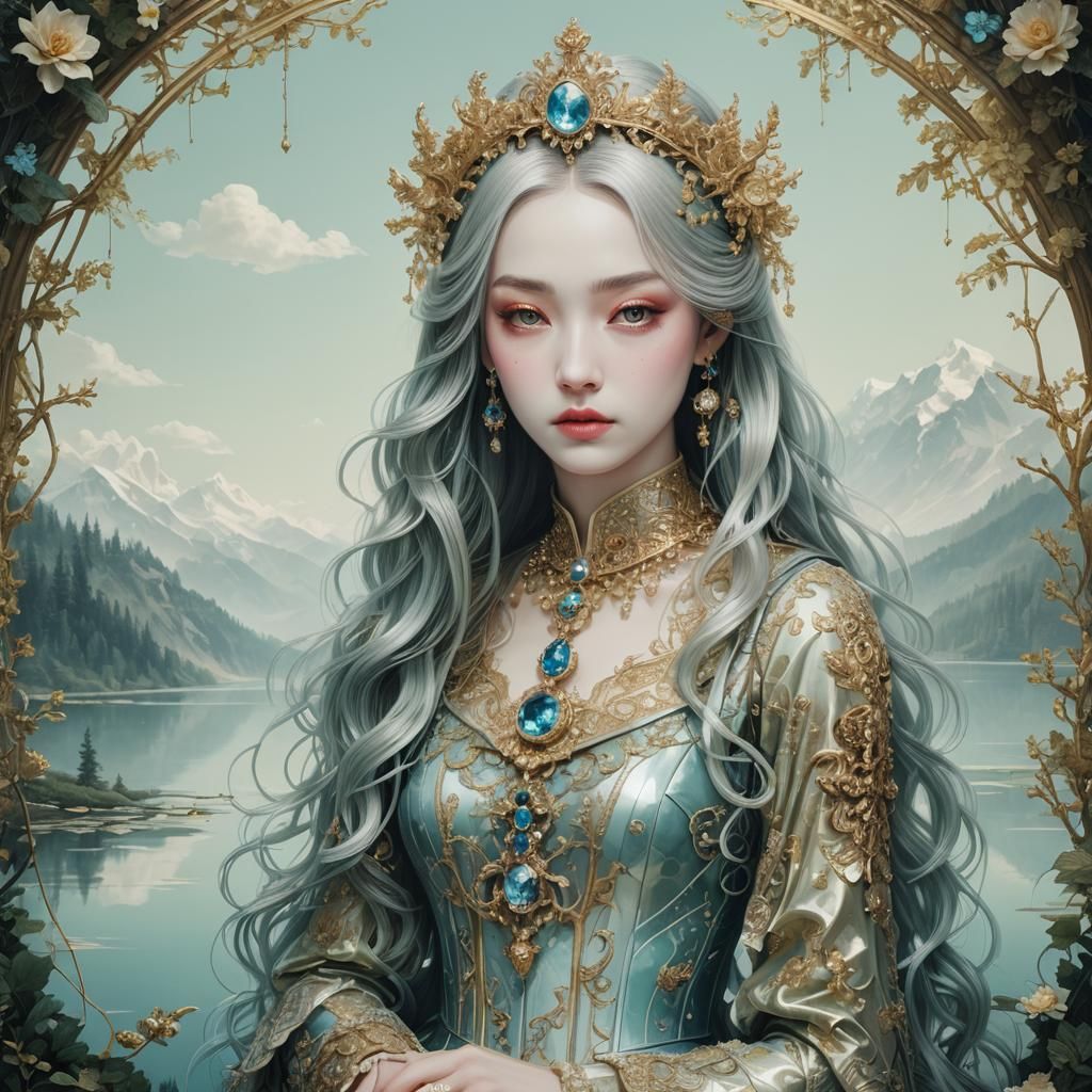 Pale Princess Visiting Her Lake District