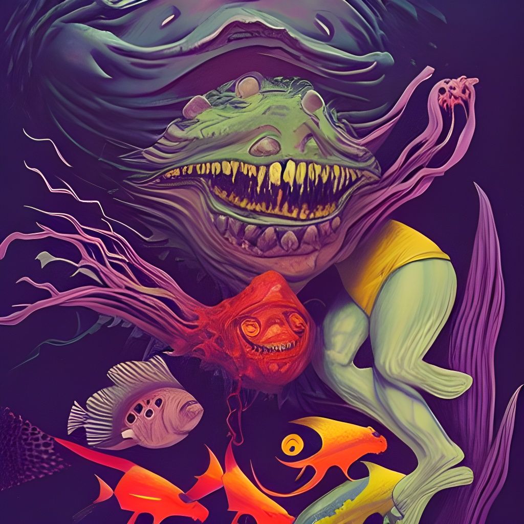 Terrifying Horror Art Inspired by Abstract Expressionism