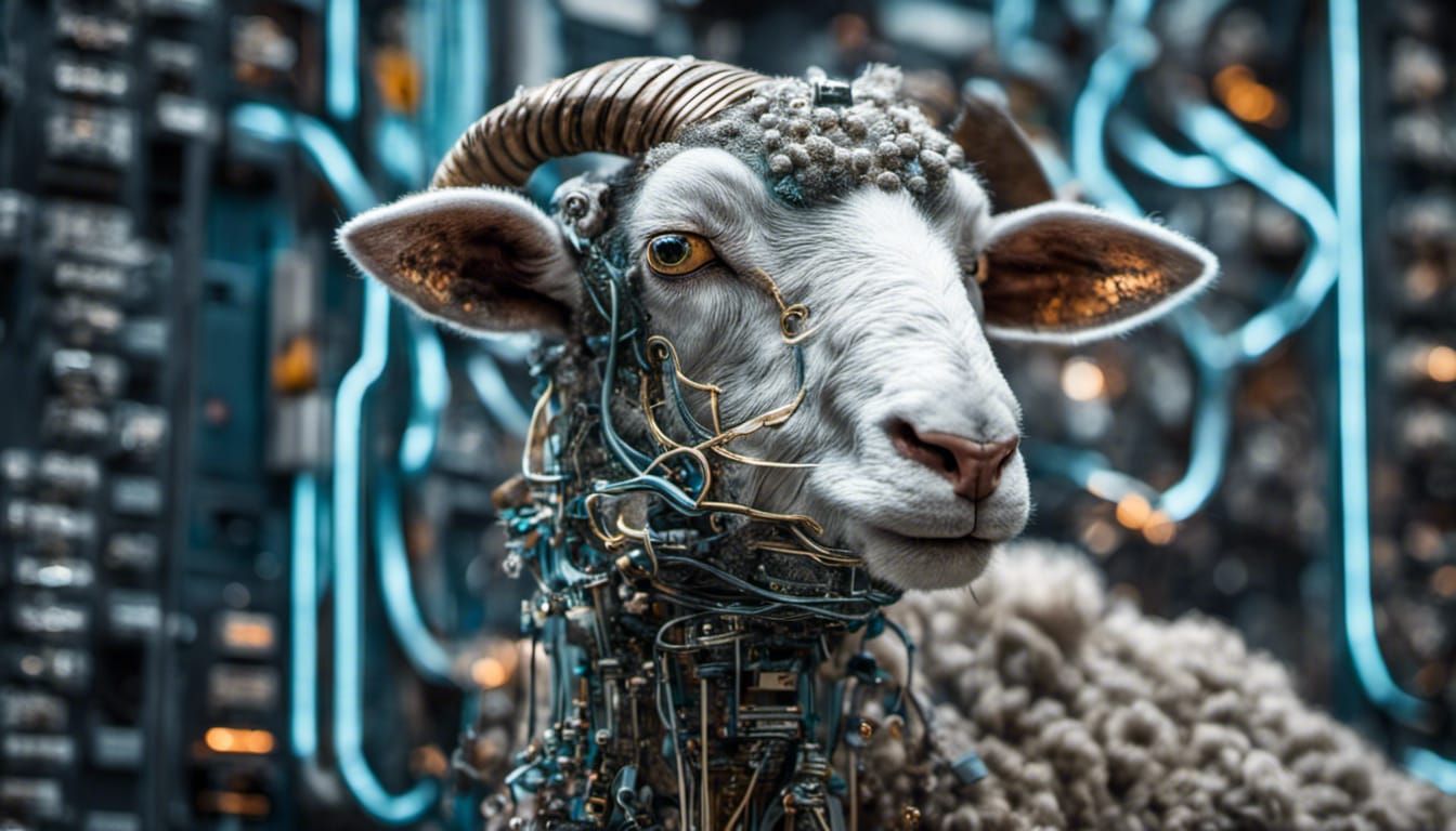 Android Dreaming of Electric Sheep: Conceptual AI Art