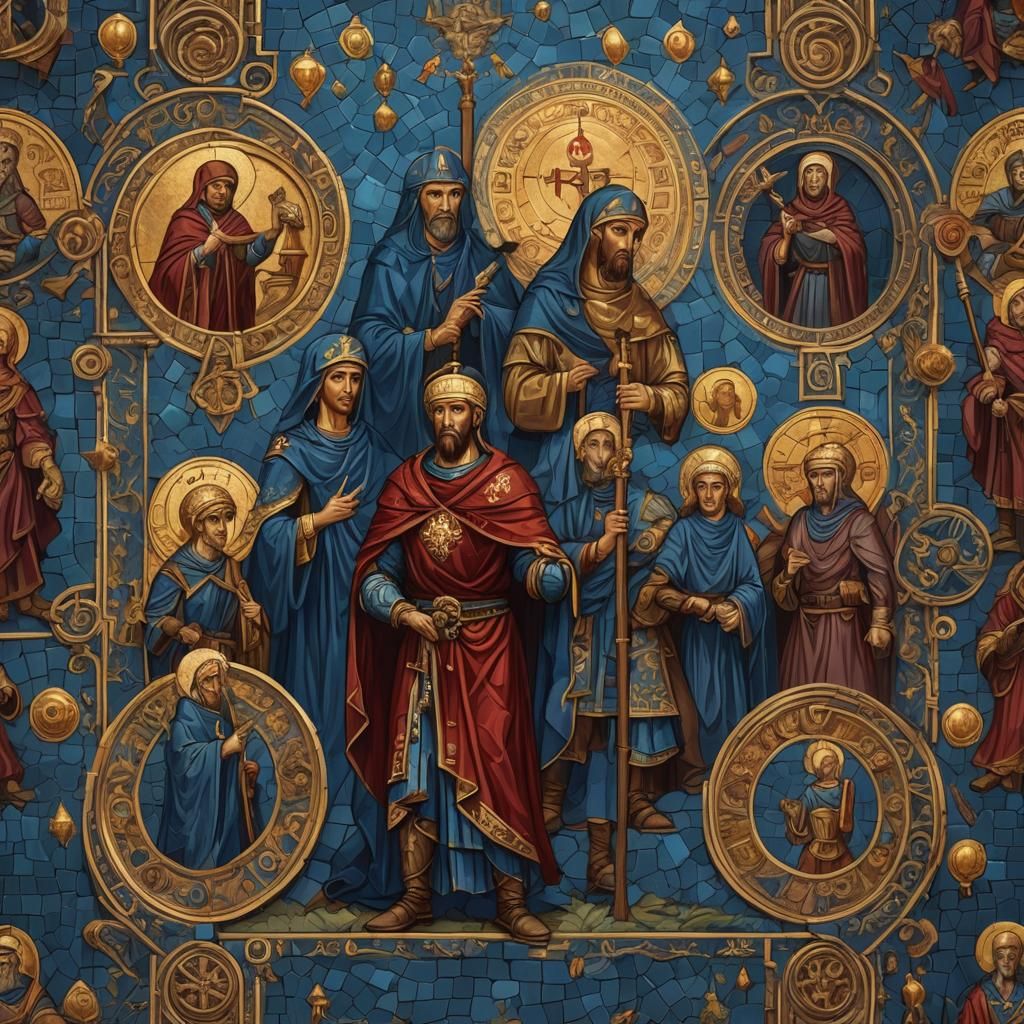 Video Game Scene as a Byzantine Mosaic