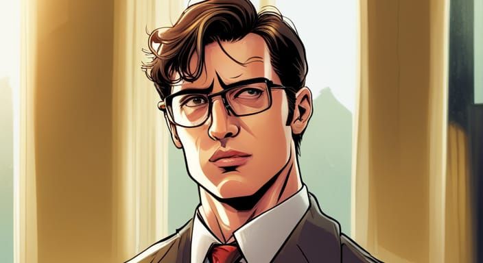 Clark Kent in Wire Rims: Comic Book Art