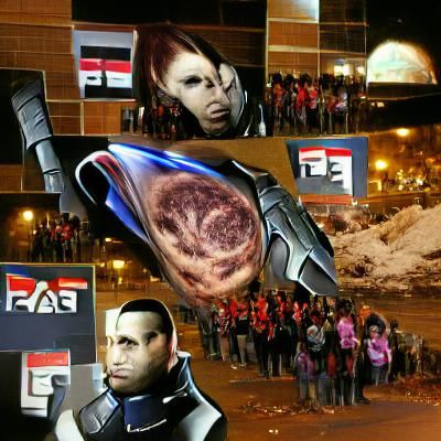 Commander Shepard in Sci-Fi Armor