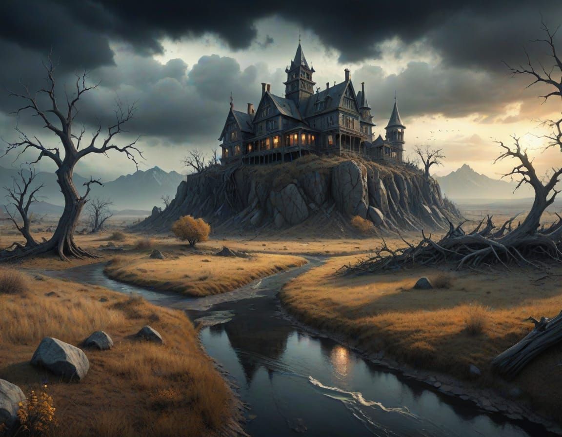 Ominous Surreal Landscape in High Definition