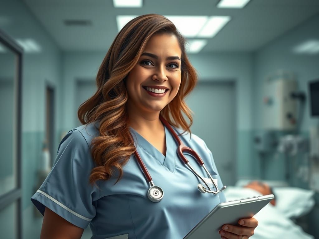 Sensational Nurse in Modern ER Attire