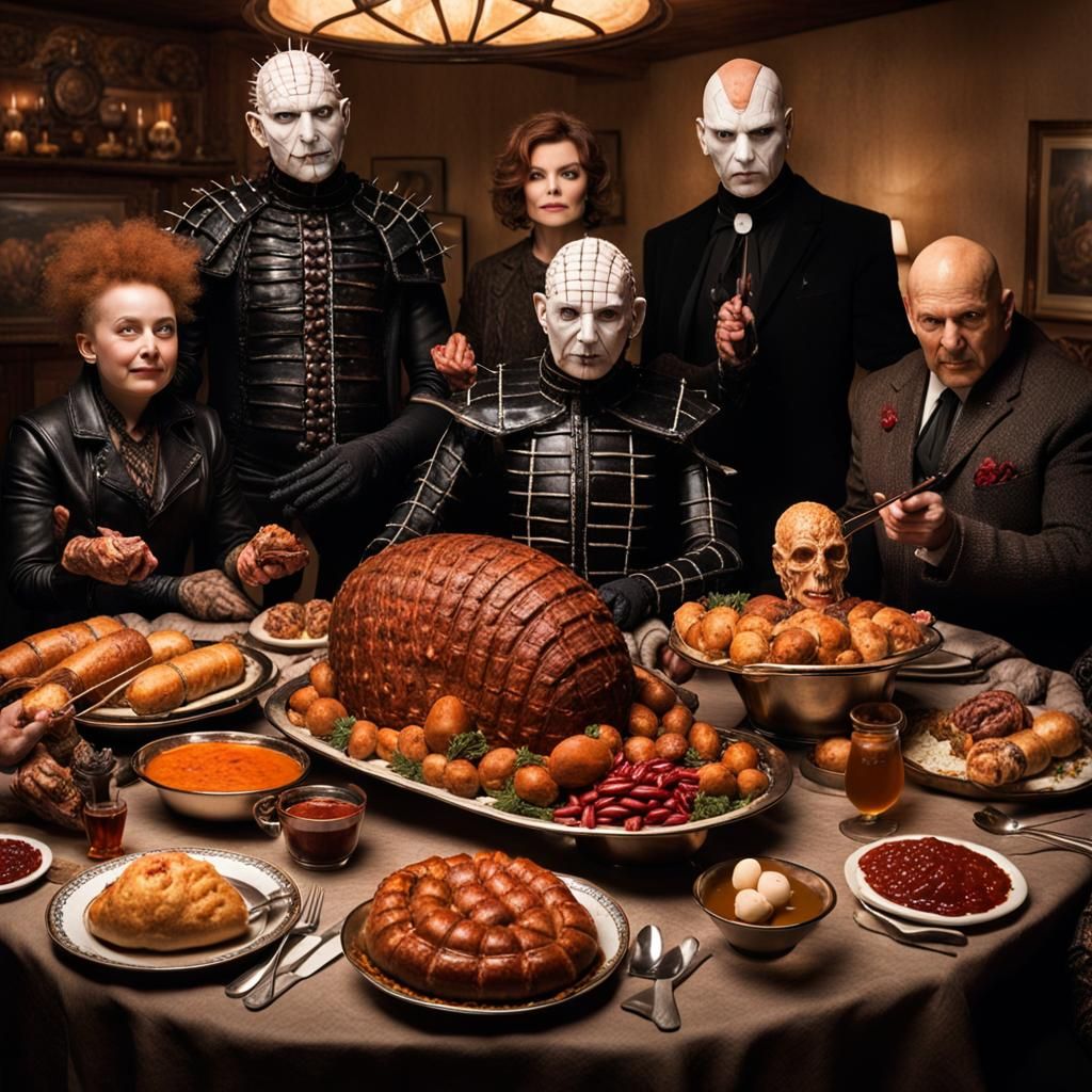 Pinhead's Easter Feast: A Dark Fantasy Dinner