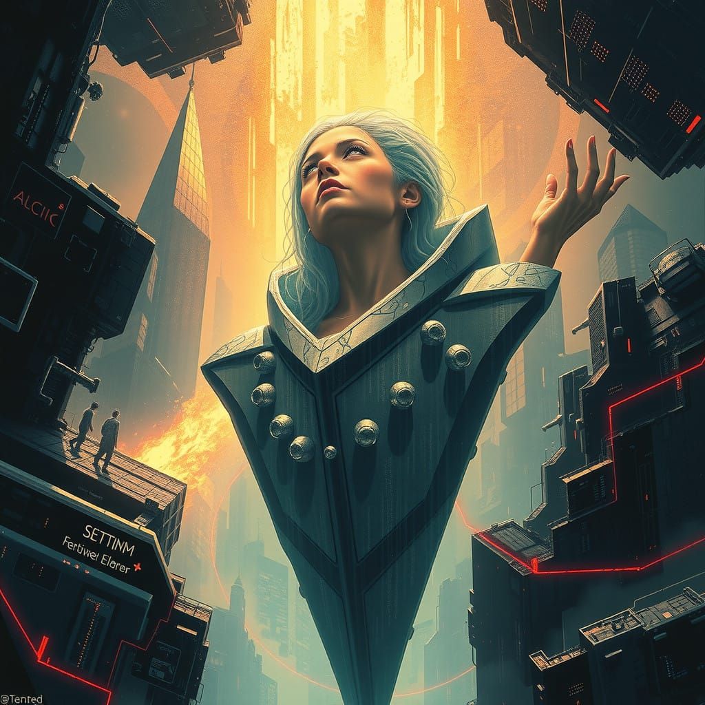 Cyberpunk Realms in Infinite Data Abyss