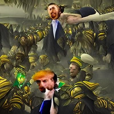 Conceptual Image of Political Showdown