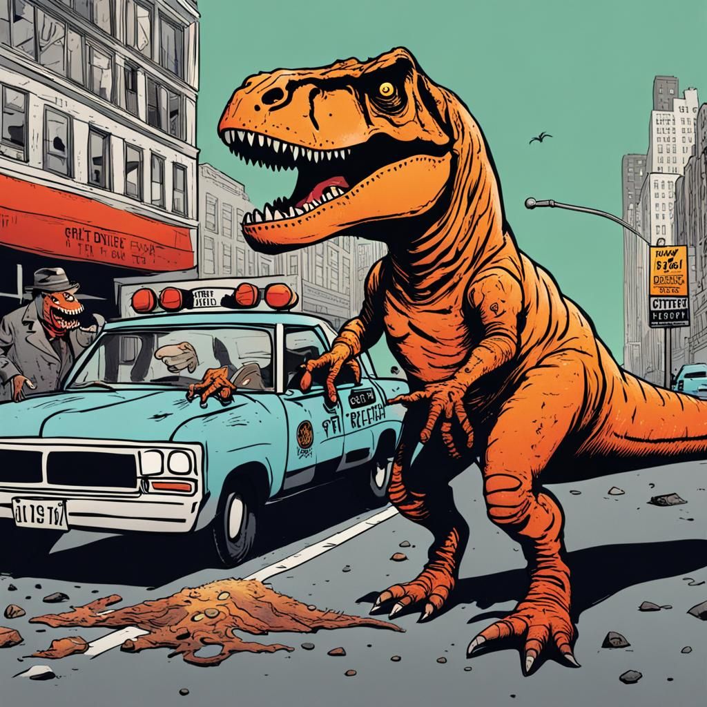 T-Rex Detective Investigates Murder in Gritty New York