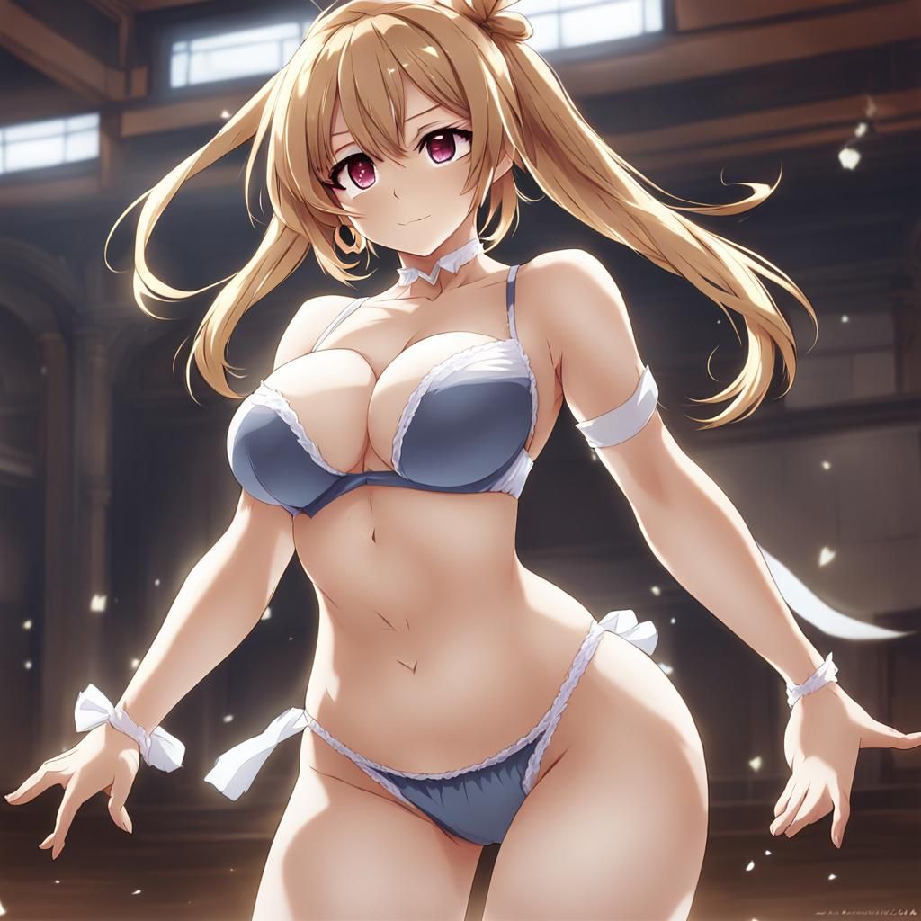 Dancing Anime Girl with Enormous Chest