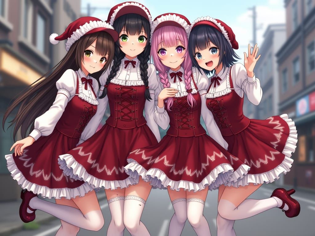 Anime Fashion Meetup at Christmas Festival