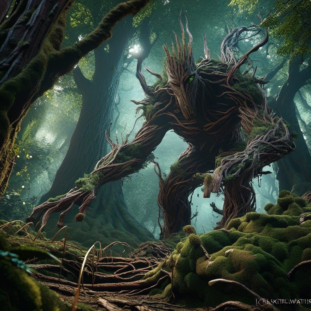 Dark Fairy in Enchanted Forest