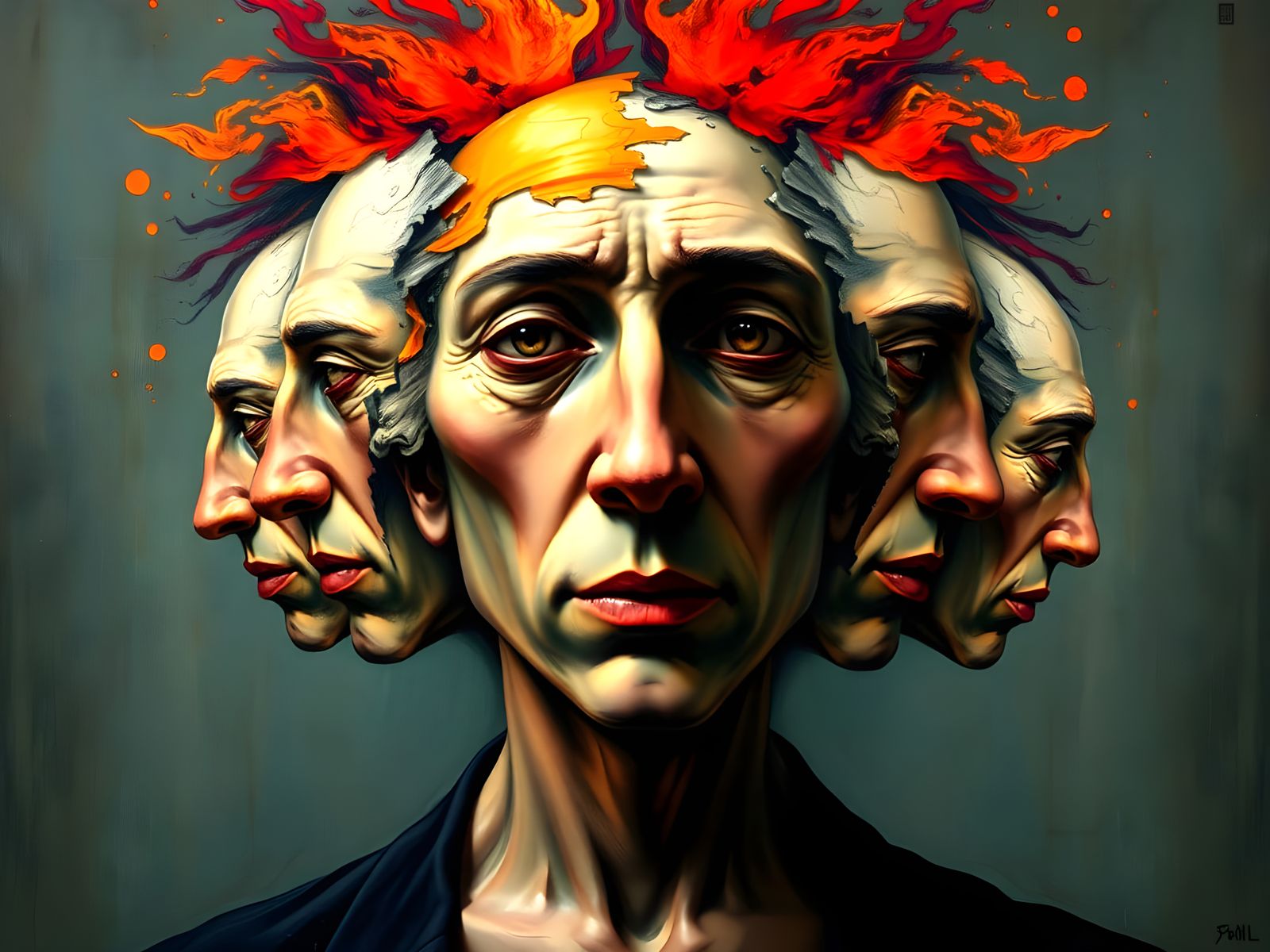 Schizophrenia: A Study of Fragmented Faces