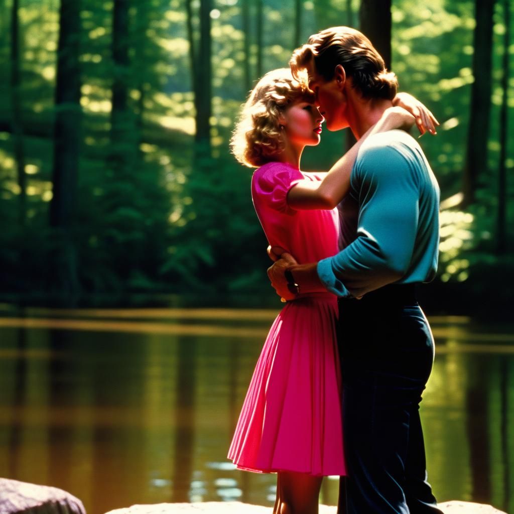 Patrick Swayze and Taylor Swift in Dirty Dancing