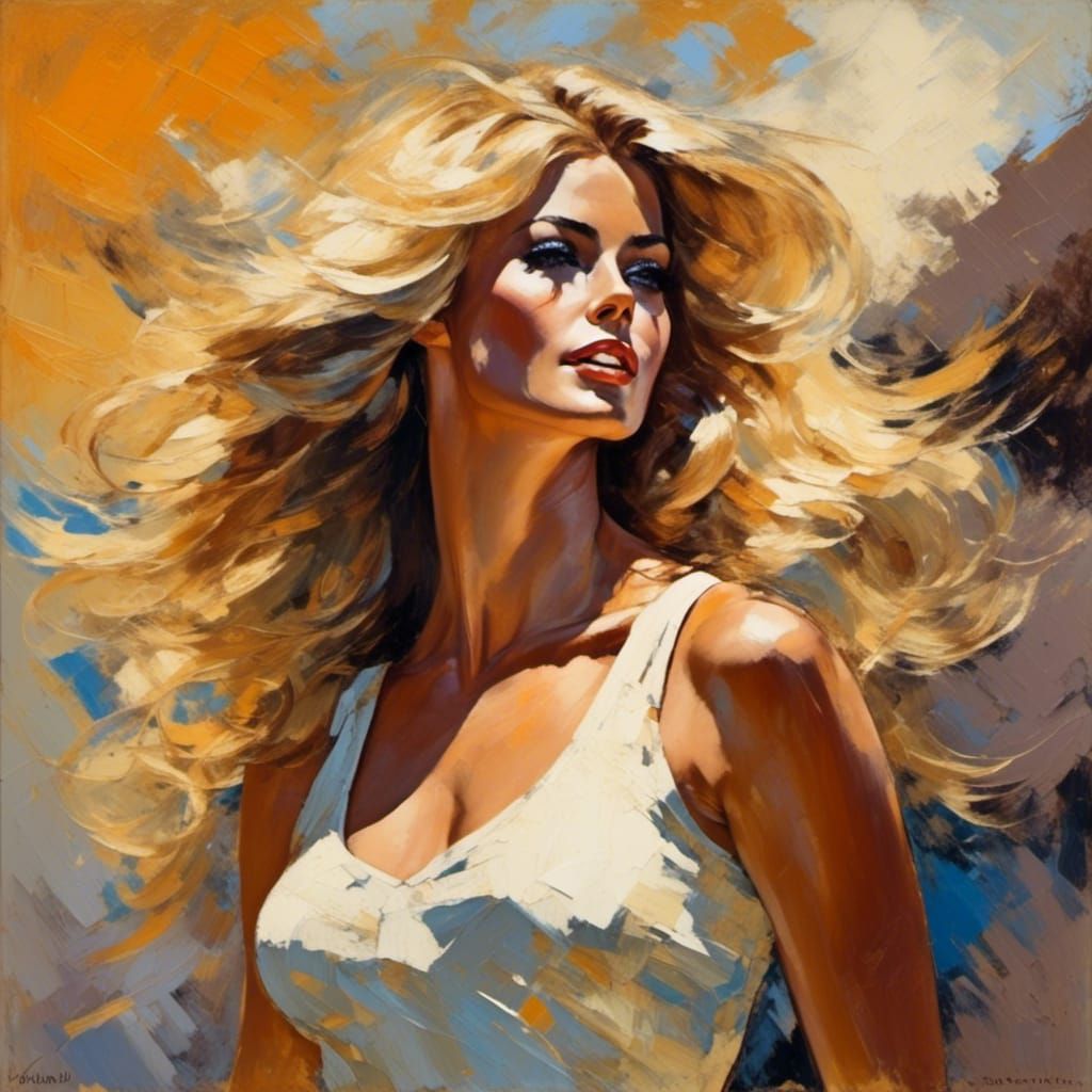 Brutalist Impressionism: Sculpted Figure in Soviet Style