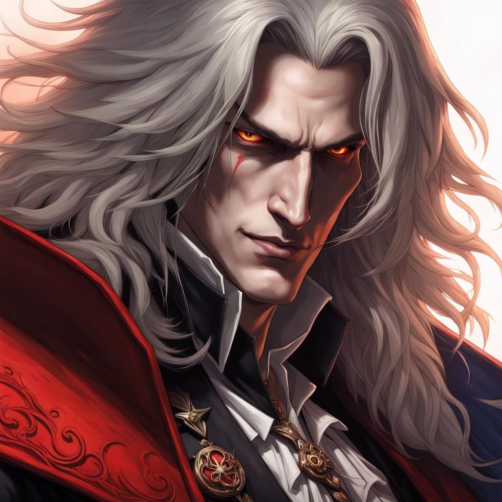 Hyperrealistic Alucard from Castlevania Concept Art