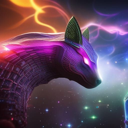 Hyperdetailed Quantum Creature in Macro Photography