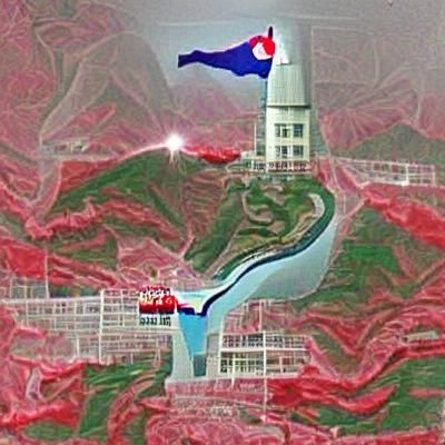AI Generated Image of North Korea Landscape