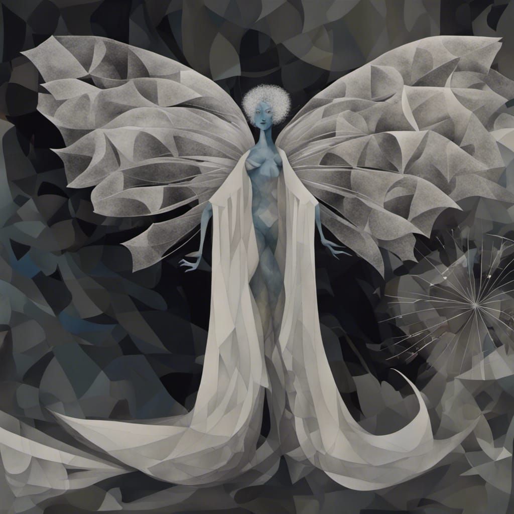 Kitsune Fox Women Dancing in Surreal Dreamscape