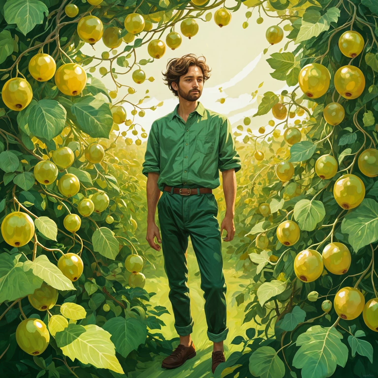 The phrase "szarpałbym jak kuna w agreście" translates to so...