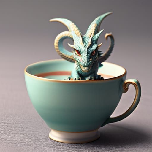 Teacup Dragon Illustration