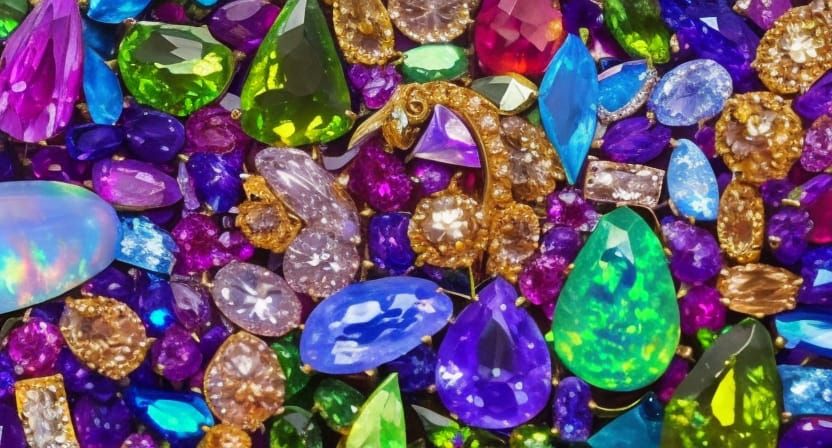 Bioluminescent Jewels Light Pirate's Treasure Discovery