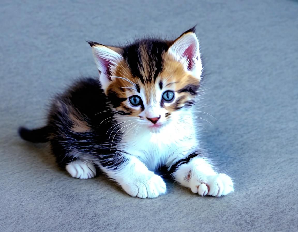 Adorable Kitten Generated by AI