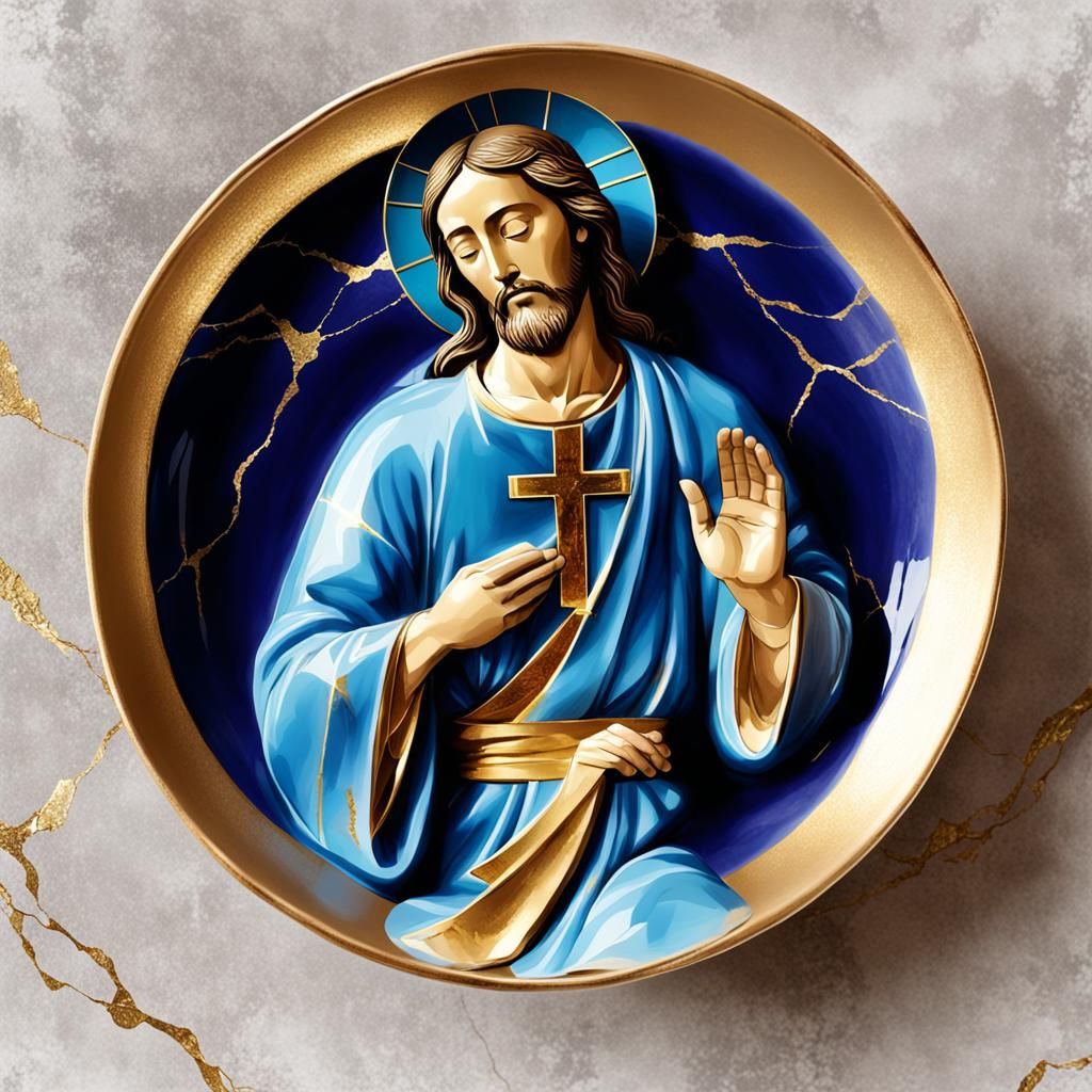Kintsugi Jesus: Golden Repair on Easter